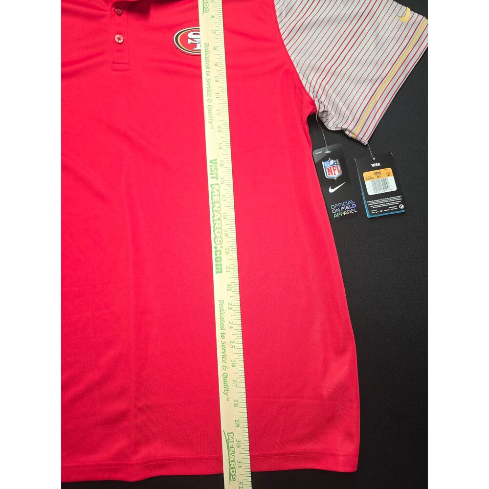 Nike Dri-FIT San Francisco 49ers Polo Shirt Mens 2XL Red NFL On Field NWT - Picture 9 of 11